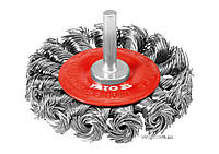 Щітка - крацовка YATO дискова зі шпинделем Ø=75мм [10/100]