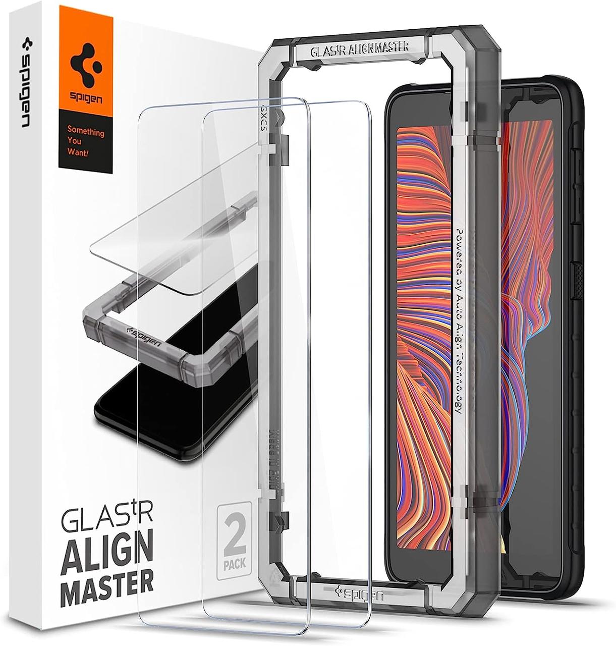 Захисне скло Spigen Samsung Galaxy X Cover 5 - ALIGNmaster (2 шт), Clear (AGL03005)