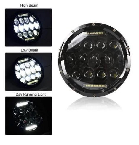 LED фара додаткового світла 150W 7" 16600 Лм+DRL