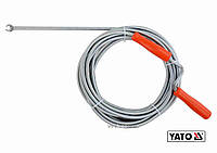 Трос для очищення каналізаційних труб YATO : Ø= 9 мм, l= 10 м [6/216]