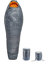 Спальный мешок-кокон Pinguin Topas CCS (-1/-7-25°C), 195 см, Right Zip, Grey