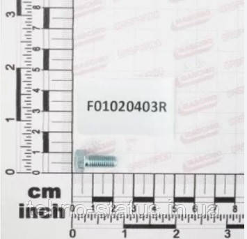 F01020403 Гвинт М6х1х16 U5739 8.8 ZN