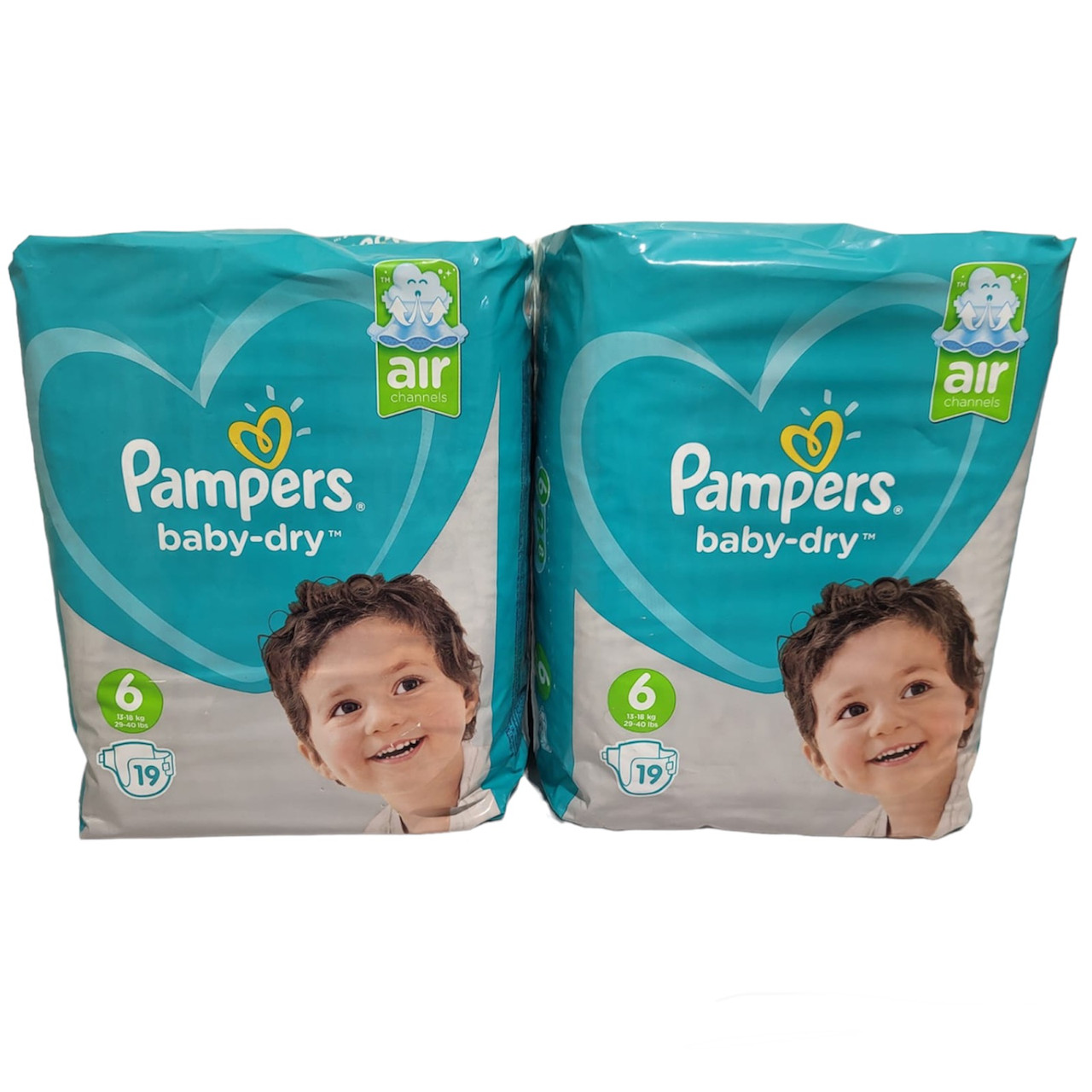 Підгузки Pampers active baby-dry 6, 38 шт (19*2)