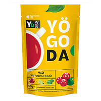 Концентрат напитка YOGODA Чай Клюквенный (с лаймом и мятой) дойпак 50г