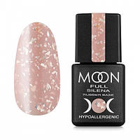 База каучукова Moon Full Silena 2033, бежевий з срібною поталлю, 8 мл