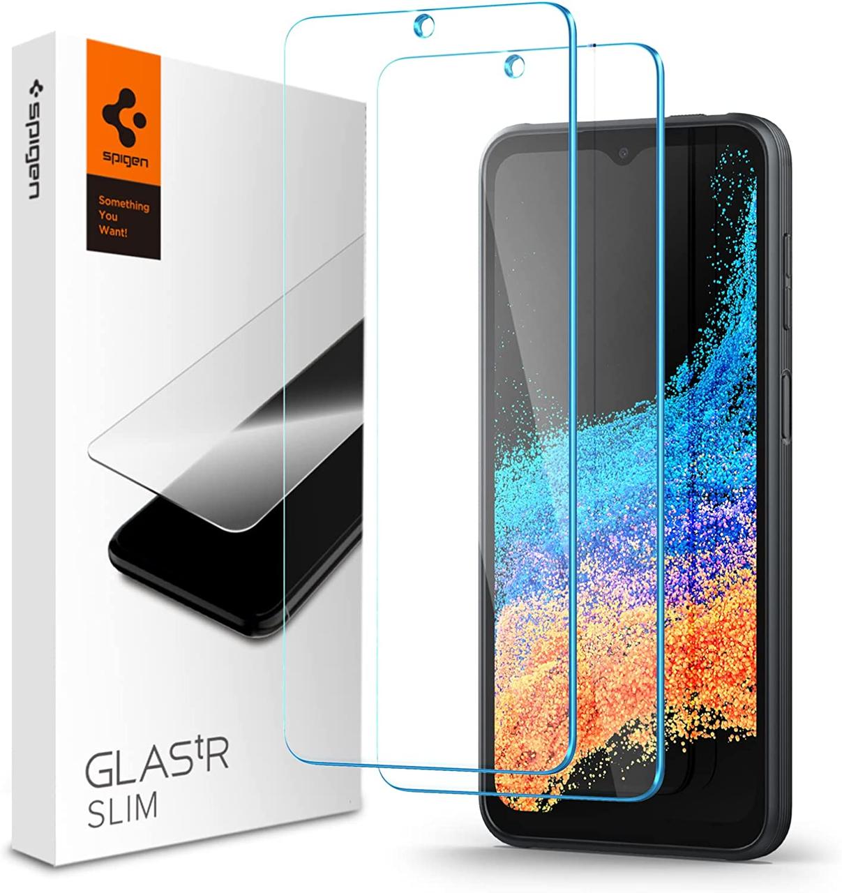 Захисне скло Spigen Samsung Galaxy X Cover 6 Pro - Glas.tR Slim Premium (2 шт), Clear (AGL05194)