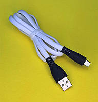 Кабель Usb Micro USB 4you Sula white (2.4A, Silicon)