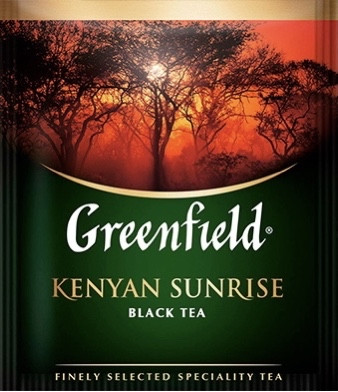 Чай чорний Greenfield Kenyan Sunrise 100 пакетів (Грінфілд Кенія)