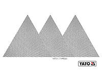 Сітка абразивна, тверда, трикутна, на липучці, до шліфмашини YATO : G100, l= 280 мм, 3 шт (DW)
