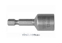 Насадка торцева магнітна 6-гранна YATO : HEX М8 x 48 мм. HEX Ø= 1/4" [200/600]