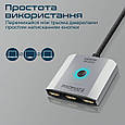 Світч Promate MediaSwitch-H3 4K 3хHDMI to HDMI Silver (mediaswitch-h3.silver), фото 4