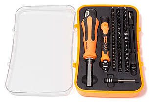 Набір викруток багатоцільових з подовжувачем і набором біт для точних робіт, 57пр. (T, TH, H, SL, PH