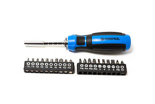 Викрутка-бітотримач телескопічна з набором біт, 21прCrV6150 (PH: 0,1,2,3; PZ: 0,1,2,3; SL: 3,4,5,6мм