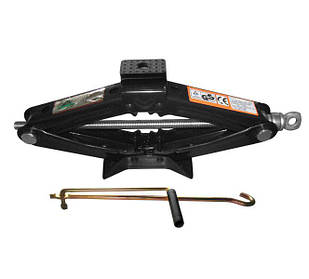 Домкрат механічний "ромб", 1т (h min-100мм,h max-350мм, L-385мм) змінна гумова накладка