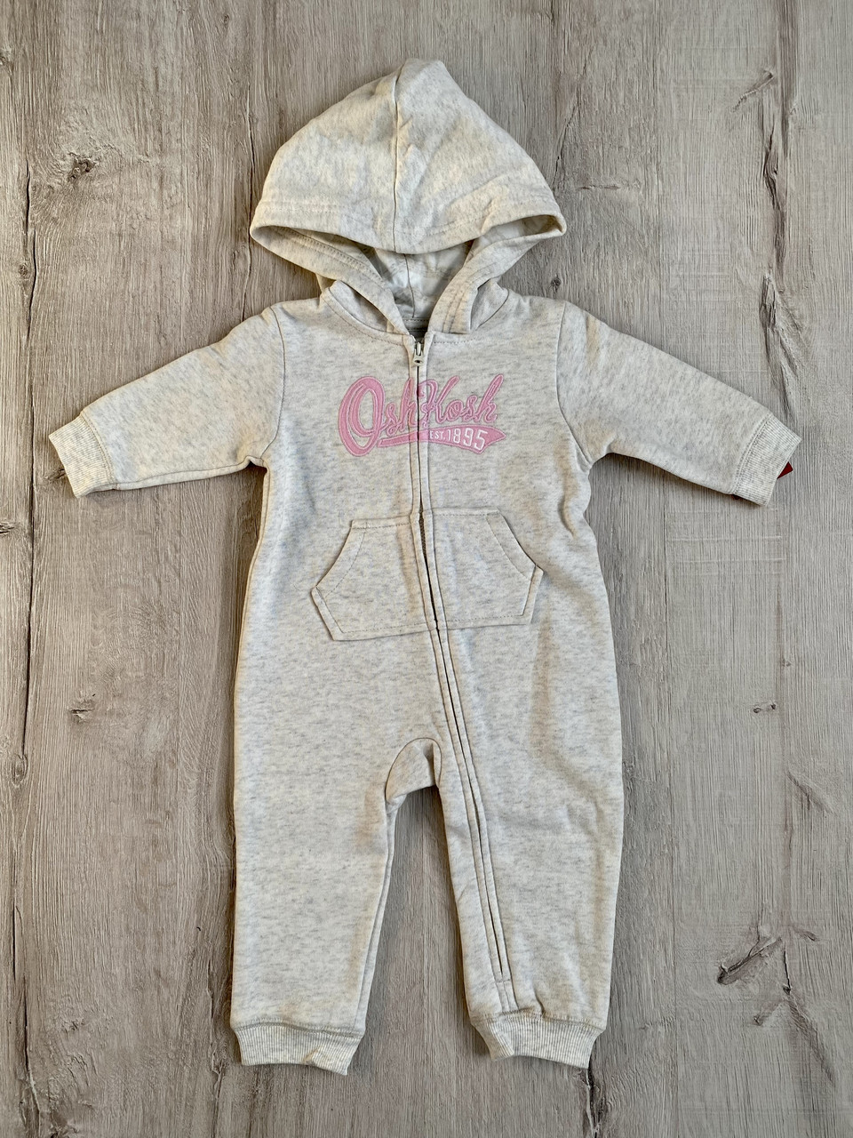 Комбінезон утеплений для дівчинки OshKosh 414-310 9 міс 67-72 см Бежевий
