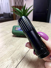 Ручний ліхтарик USB Charge компактний чорний, фото 3