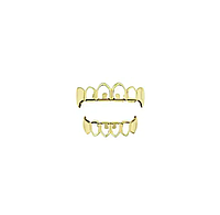 Грилзы Hip Hop Grillz накладки на зубы Золотистый (KG-5890)