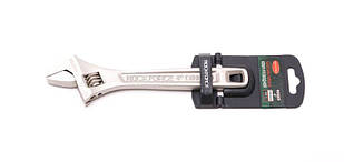 Ключ розвідний Profi CRV 6"-150мм (захоплення 0-20мм), на пластиковому тримачі