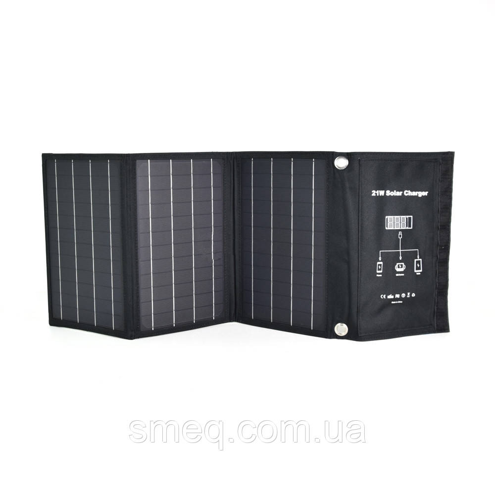 Портативна сонячна панель New Energy Technology 21W Solar Charger, фото 1