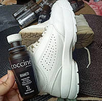 Очисник взуття, Крем-паста coccine bianco догляд за білим взуттям, Фарба для взуття біла 75 мл, Польща