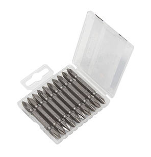 Набір біт 10пр. 1/4" Philips (PH2xPH2; L-65мм) в пластиковому футлярі