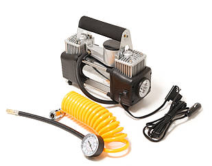 Компресор поршневий автомобільний двоциліндровий F-2014243 "FORSAGE" (65л / хв, 23А) 12V