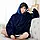 Толстовка плед із капюшоном Huggle Hoodie Синій, фото 4