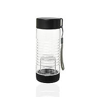 Пляшка пластикова 450ml із заварником для ягід чорний