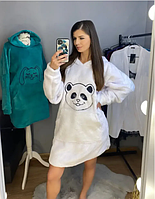 Туніка "Панда" Махра турецька , белая