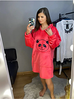 Туніка "Панда" Махра турецька , розовая