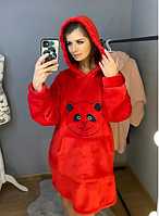 Туніка "Панда" Махра турецька , красная