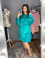 Туніка "Панда" Махра турецька , голубая