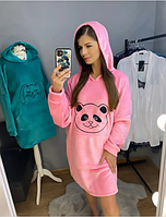 Туніка "Панда" Махра турецька , розовая