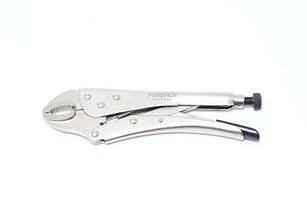 Кліщі зажимні гейферні з овальними губками 10"-250мм, в блістері