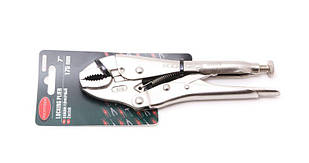 Кліщі зажимні гейферні з овальними губками "Profi" 7"-175мм, в блістері