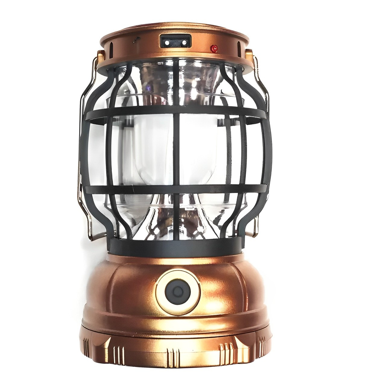 Ліхтар туристичний кемпінговий акумуляторний Переносна лампа ліхтарик із сонячною панеллю