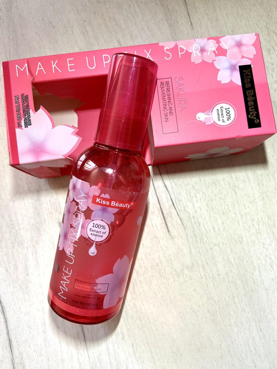 Спрей фіксатор для макіяжу обличчя Kiss Beauty Make Up Fix Spray (160 ml)