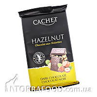 Шоколад Cachet чорний із горіхами, 300 г
