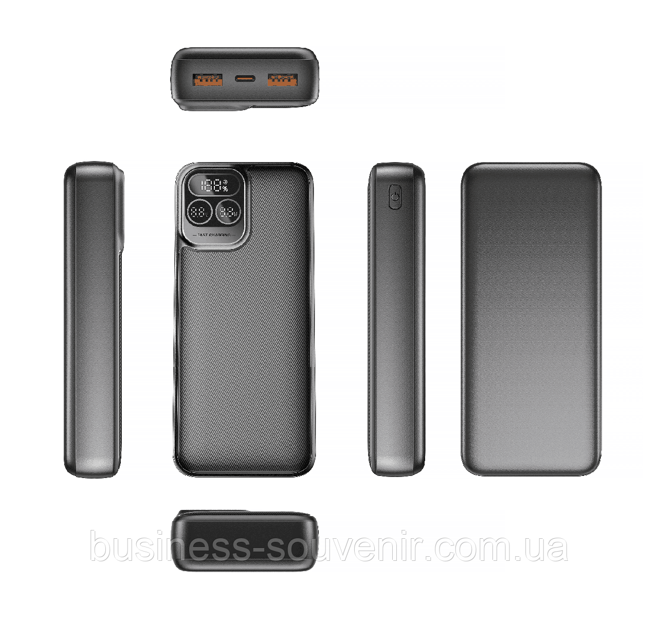 Універсальний портативний зарядний пристрій Optimus 20000 mAh, Power Bank з Quick Charge і LED дисплеєм, TM TEG