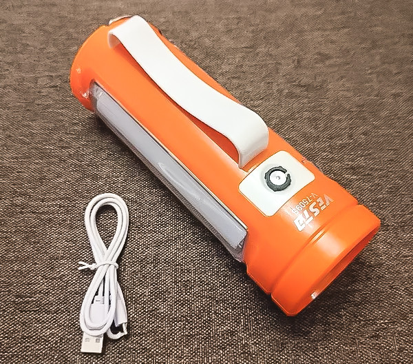 Кемпінговий ліхтар Vesta V-7509, 5W+36 pcs SMD LED (10 W) 2*Lithium batery = 2400mAH0.8M USB