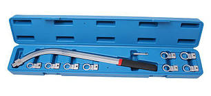 Ключ накидний подовжений вигнутий в наборі зі змінними насадками 10пр. (12, 13, 14, 15, 16, 17, 18,