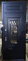 Двері вхідні металеві вуличні  Модель22 фарба   RAL 960х2300х74 Ліве/Праве