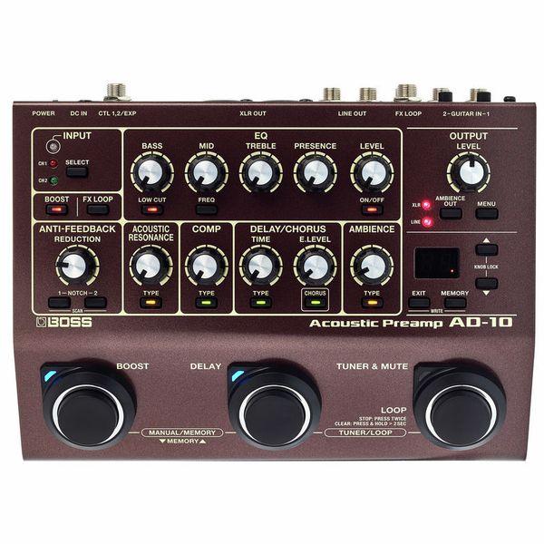 アンプ BOSS AD-10 Acoustic Preamp Boss AD-10 Acoustic Preamp & FX, цена: 25770 ₴, купить на