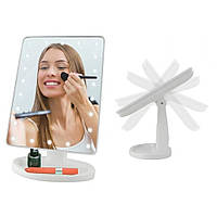 Косметичне дзеркало з підсвіткою настільне Large Led Mirror (Білий)
