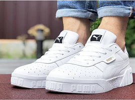Чоловічі кросівки Puma Cali Remix, натуральна шкіра, колір білі