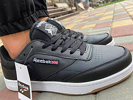 Чоловічі кросівки Reebok чорні, натуральна шкіра