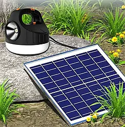 Кемпінговий потужний ліхтар з акумулятором та повербанком 2-в-1. Водонепроникний LED ліхтар + Power Bank 4000 mAh