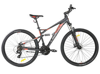 Гірський велосипед Crosser Stanley 26 розмір рами 16,5 Чорно-червоний