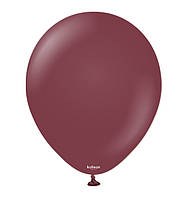 Воздушные шары Kalisan (13 см) 10 шт, Турция, цвет - бургундия (пастель)