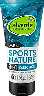 Alverde MEN Duschgel 3 in 1 Sports Nature Чоловічий гель для душу з морськими мінералами та екстрактом водоростей 200 мл